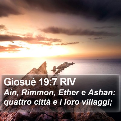 Giosué 19:7 RIV Bible Verse Image