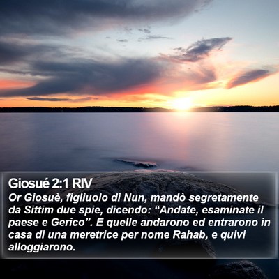 Giosué 2:1 RIV Bible Verse Image