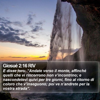 Giosué 2:16 RIV Bible Verse Image
