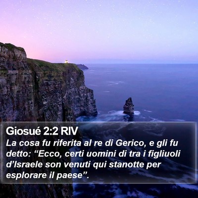 Giosué 2:2 RIV Bible Verse Image