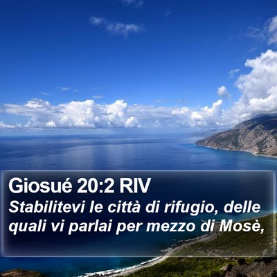 Giosué 20:2 RIV Bible Verse Image