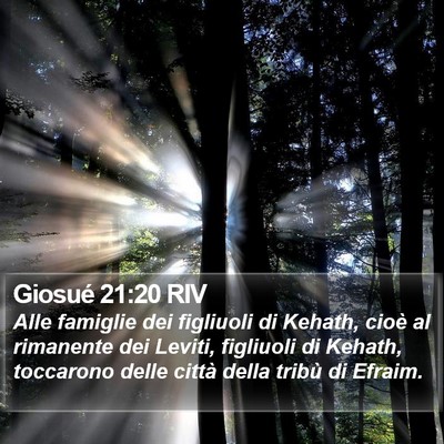 Giosué 21:20 RIV Bible Verse Image