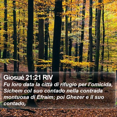 Giosué 21:21 RIV Bible Verse Image