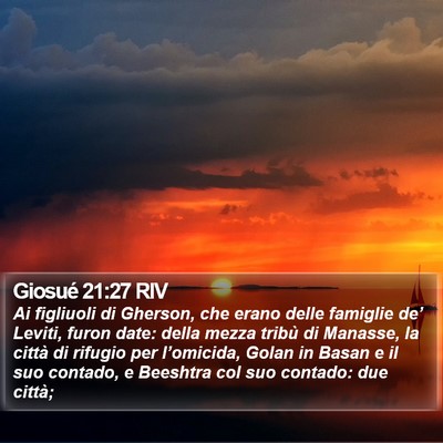 Giosué 21:27 RIV Bible Verse Image