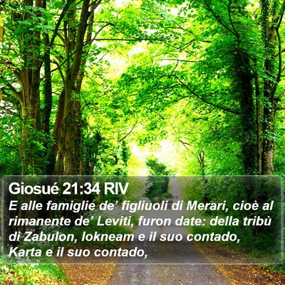 Giosué 21:34 RIV Bible Verse Image