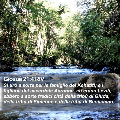 Giosué 21:4 RIV Bible Verse Image