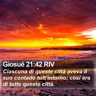 Giosué 21:42 RIV Bible Verse Image