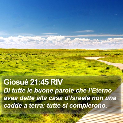 Giosué 21:45 RIV Bible Verse Image