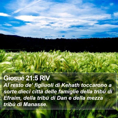 Giosué 21:5 RIV Bible Verse Image