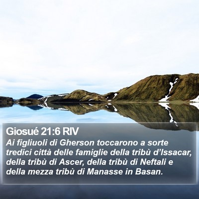 Giosué 21:6 RIV Bible Verse Image