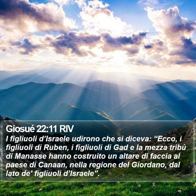 Giosué 22:11 RIV Bible Verse Image