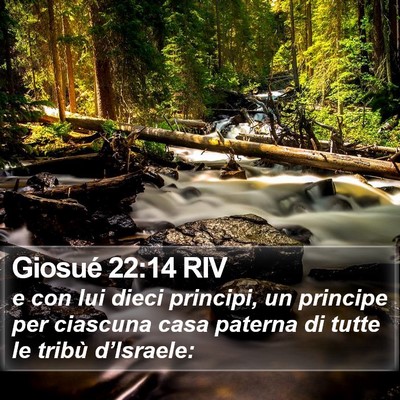 Giosué 22:14 RIV Bible Verse Image