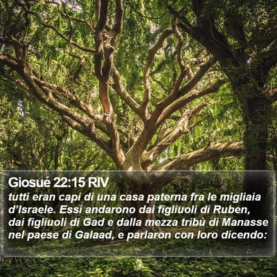 Giosué 22:15 RIV Bible Verse Image