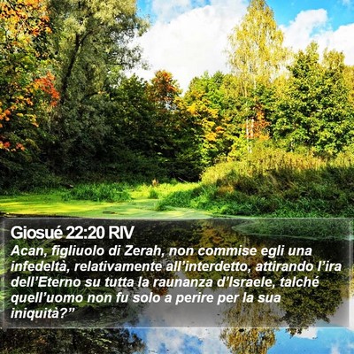 Giosué 22:20 RIV Bible Verse Image