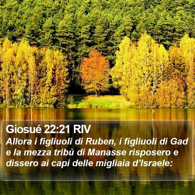 Giosué 22:21 RIV Bible Verse Image
