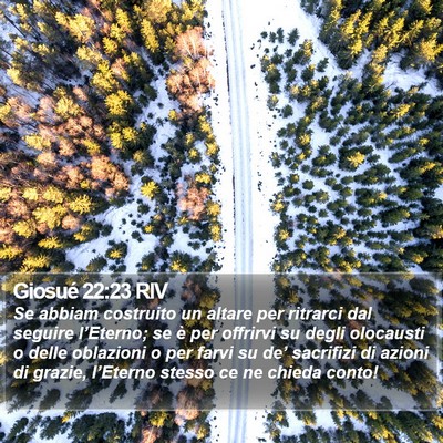 Giosué 22:23 RIV Bible Verse Image