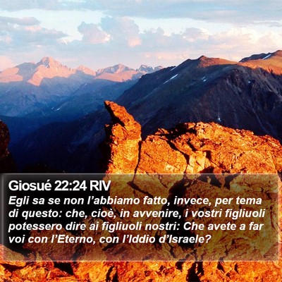 Giosué 22:24 RIV Bible Verse Image