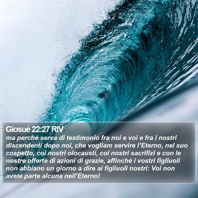 Giosué 22:27 RIV Bible Verse Image