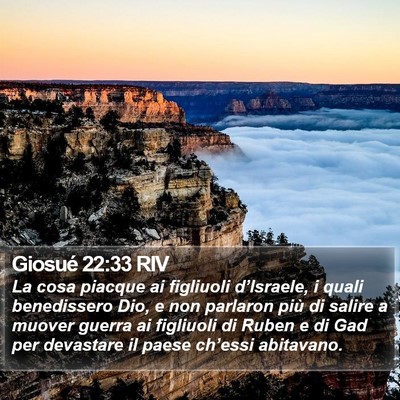 Giosué 22:33 RIV Bible Verse Image
