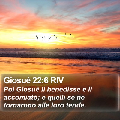 Giosué 22:6 RIV Bible Verse Image