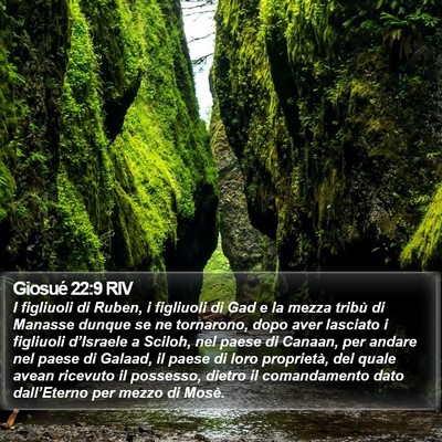 Giosué 22:9 RIV Bible Verse Image