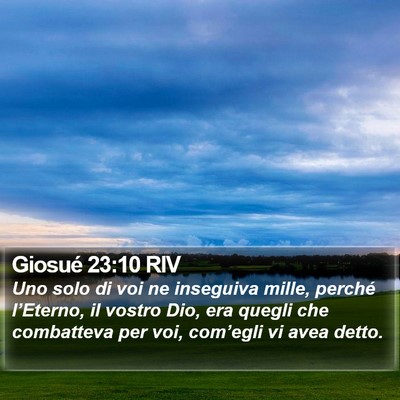 Giosué 23:10 RIV Bible Verse Image