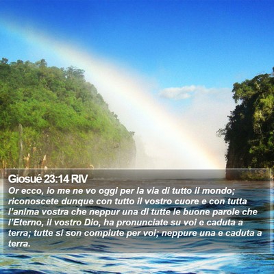 Giosué 23:14 RIV Bible Verse Image