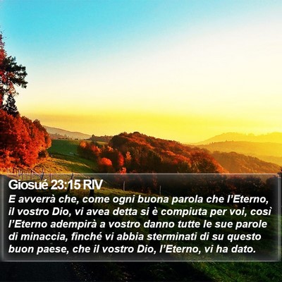 Giosué 23:15 RIV Bible Verse Image