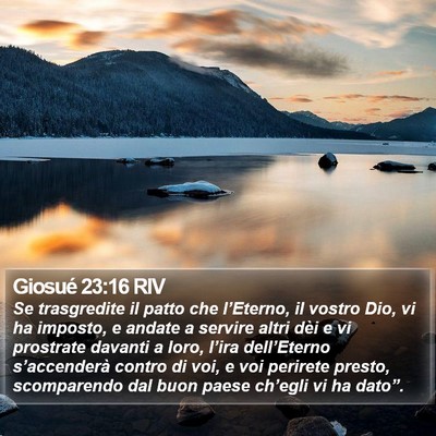 Giosué 23:16 RIV Bible Verse Image