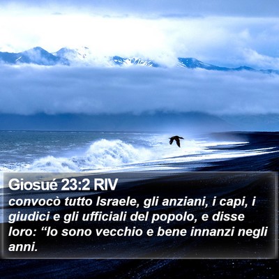 Giosué 23:2 RIV Bible Verse Image