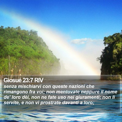 Giosué 23:7 RIV Bible Verse Image