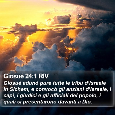 Giosué 24:1 RIV Bible Verse Image
