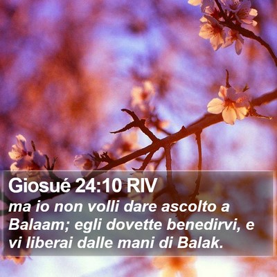 Giosué 24:10 RIV Bible Verse Image