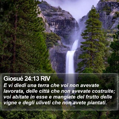 Giosué 24:13 RIV Bible Verse Image