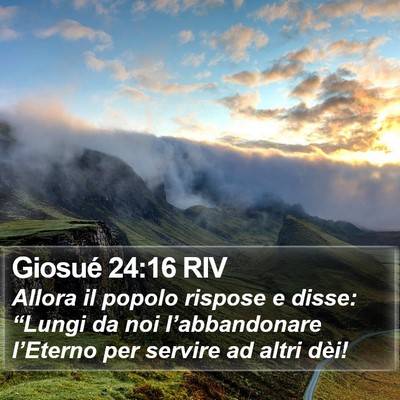 Giosué 24:16 RIV Bible Verse Image