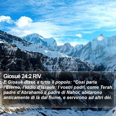 Giosué 24:2 RIV Bible Verse Image