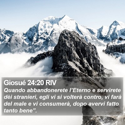 Giosué 24:20 RIV Bible Verse Image