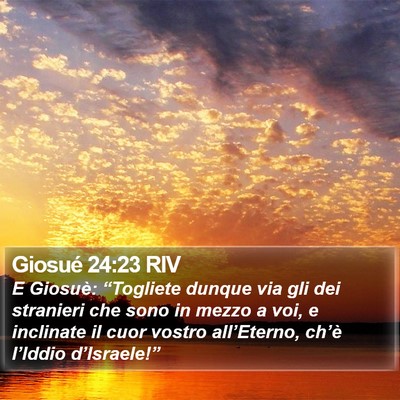 Giosué 24:23 RIV Bible Verse Image