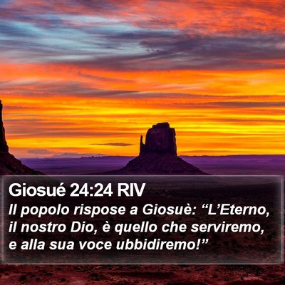 Giosué 24:24 RIV Bible Verse Image