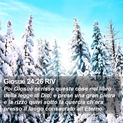 Giosué 24:26 RIV Bible Verse Image