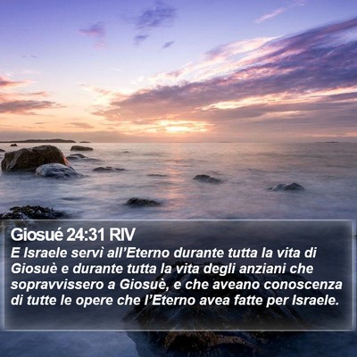 Giosué 24:31 RIV Bible Verse Image