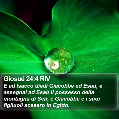 Giosué 24:4 RIV Bible Verse Image