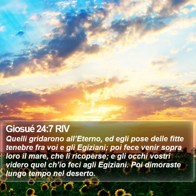 Giosué 24:7 RIV Bible Verse Image