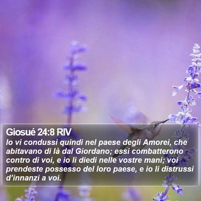 Giosué 24:8 RIV Bible Verse Image