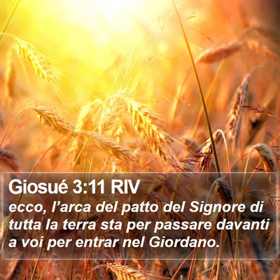 Giosué 3:11 RIV Bible Verse Image