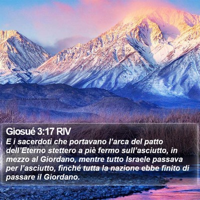 Giosué 3:17 RIV Bible Verse Image