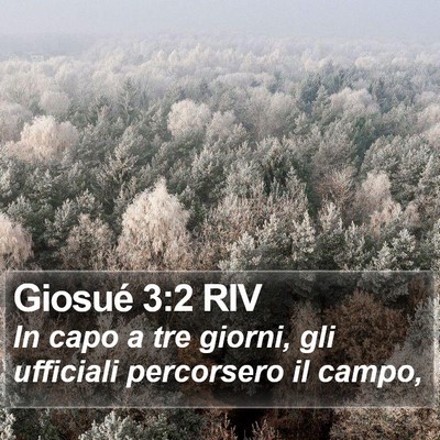 Giosué 3:2 RIV Bible Verse Image