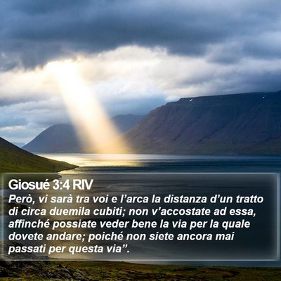 Giosué 3:4 RIV Bible Verse Image