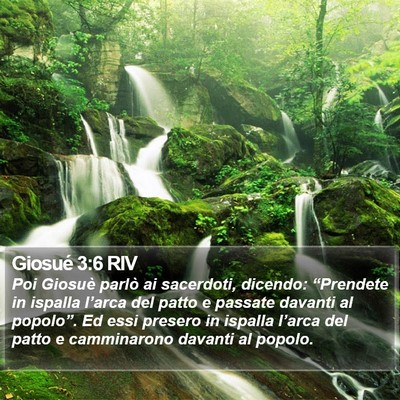 Giosué 3:6 RIV Bible Verse Image