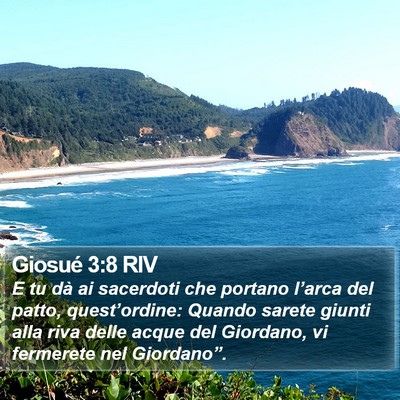 Giosué 3:8 RIV Bible Verse Image